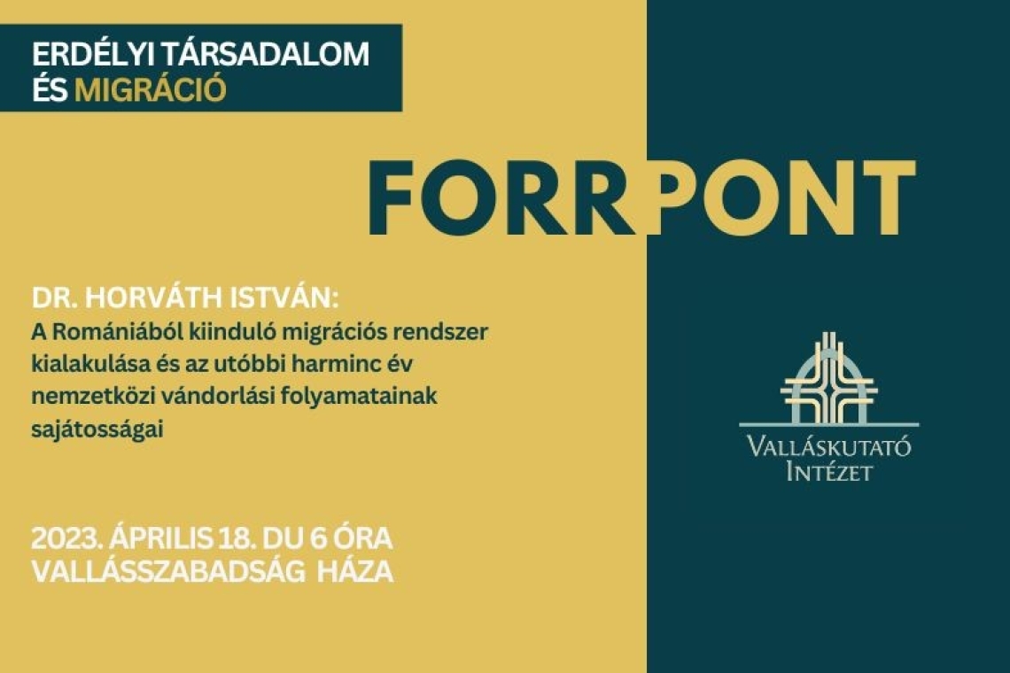 Forrpont-műhely. Erdélyi társadalom és migráció